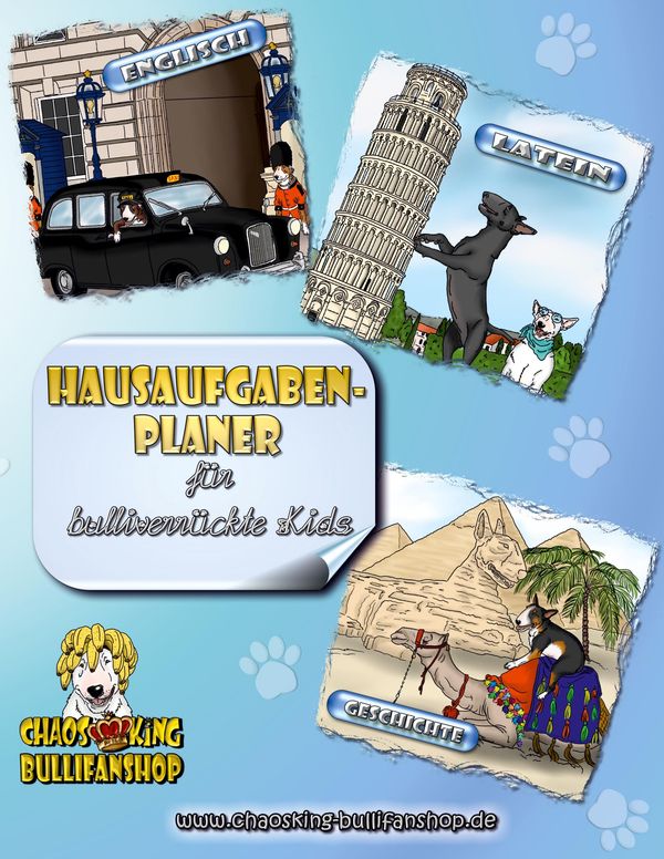 Hausaufgabenplaner für Bullterrier-Fans - Monika Stahlheber-Meister