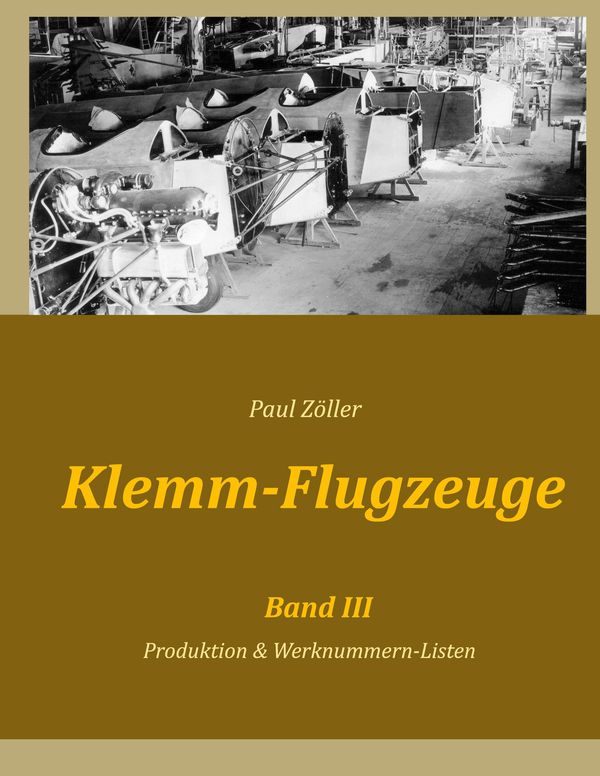 Klemm-Flugzeuge III - Paul Zöller (Buch)