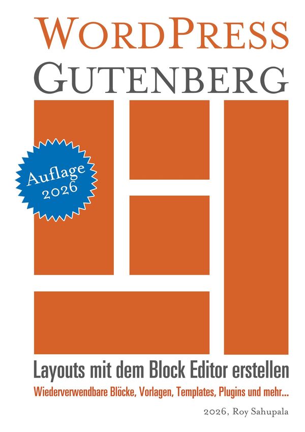 WordPress Gutenberg - Roy Sahupala (Buch)