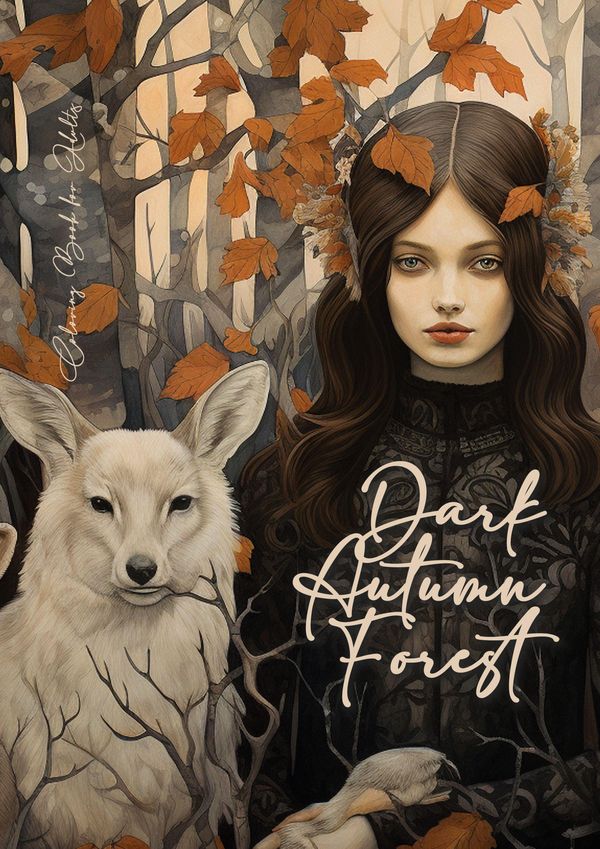 Dark Autumn Forest Coloring Book for Adults - Monsoon Publishing