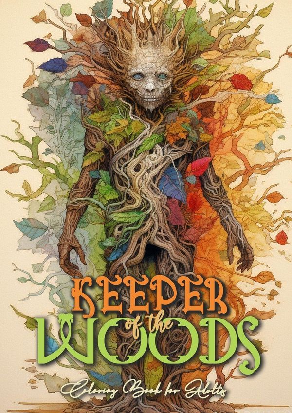 Keeper of the Woods Coloring Book for Adults - Monsoon Publishing