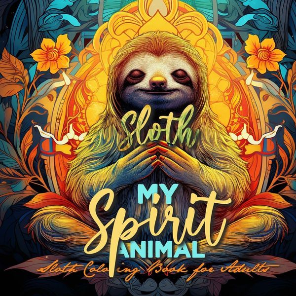 Sloth my Spirit Animals Sloth Coloring Book for Adults (Buch)