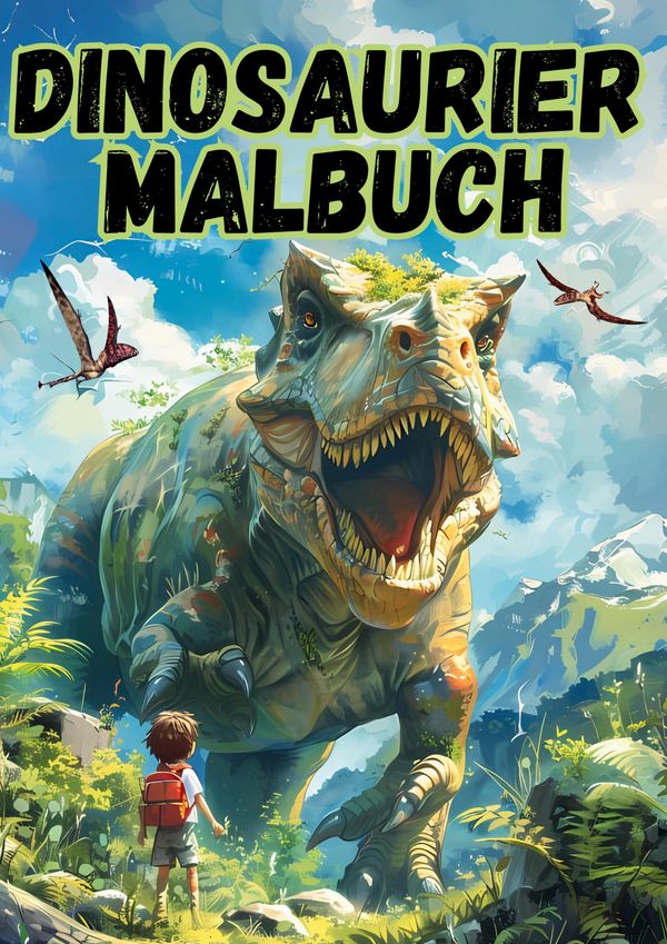 Das große Dinosaurier Malbuch - Michael Parzinger (Buch)