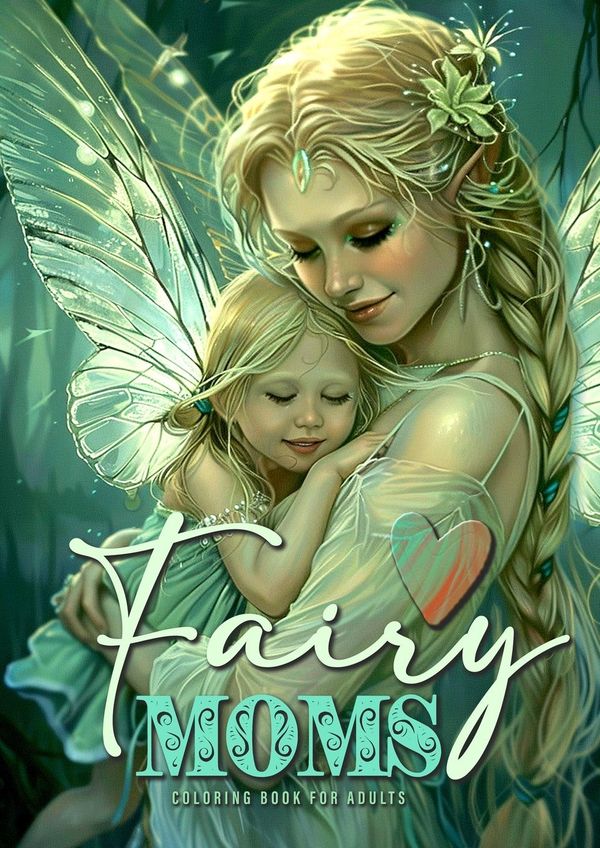 Fairy Moms Coloring Book for Adults - Monsoon Publishing (Buch)