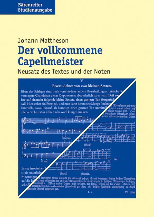 Der vollkommene Capellmeister - Johann Mattheson (Buch)