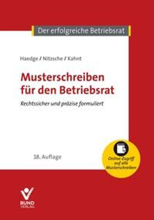 Musterschreiben für den Betriebsrat - Thomas Nitzsche (Buch)