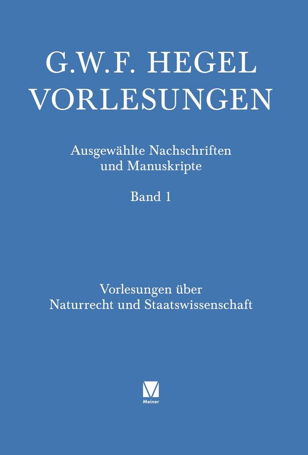 Vorlesungen über Naturrecht und Staatswissenschaft (Buch)