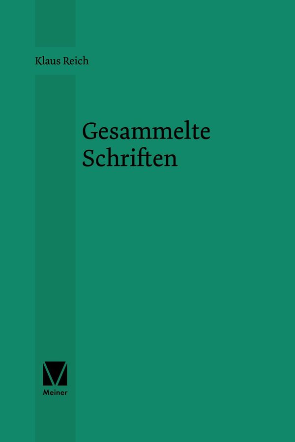 Gesammelte Schriften - Klaus Reich (Buch)