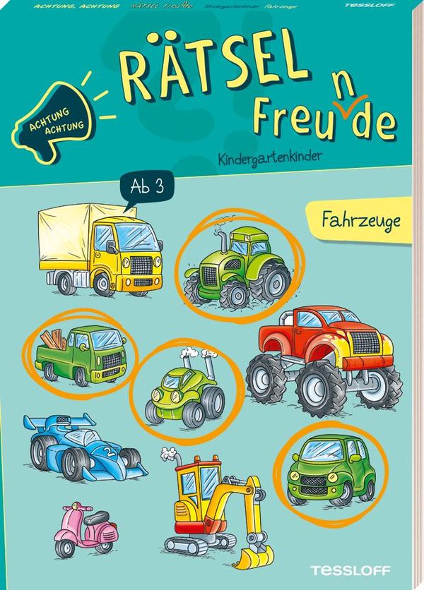 Achtung Achtung Rätselfreu(n)de. Kindergartenkinder. Fahrzeuge (Buch)