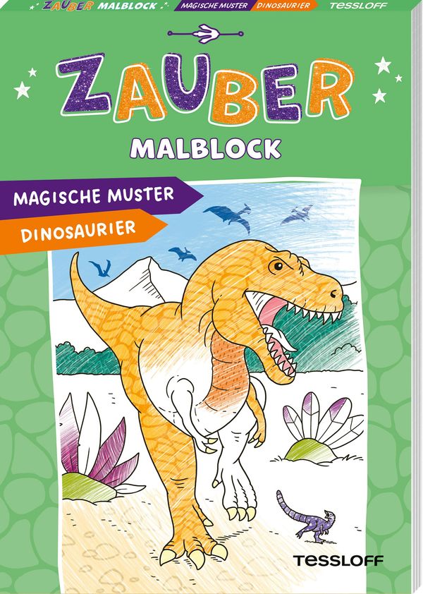 Zaubermalblock. Magische Muster. Dinosaurier (Buch)
