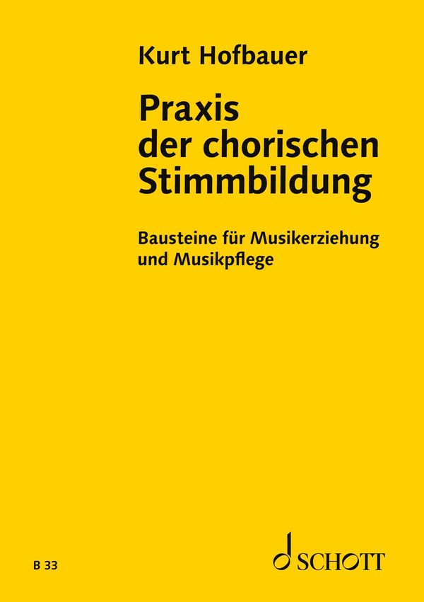 Praxis der chorischen Stimmbildung (Buch)