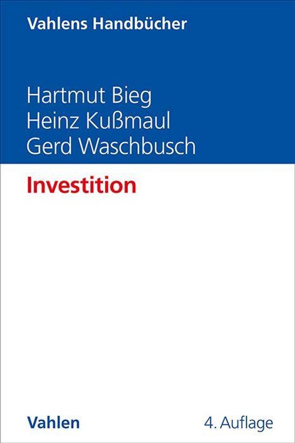 Investition - Hartmut Bieg (Buch)