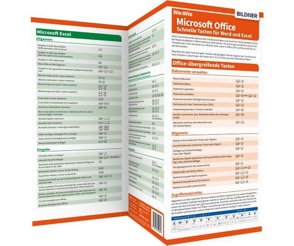 Wo&Wie: Microsoft-Office - Schnelle Tasten für Word und Excel (Buch)