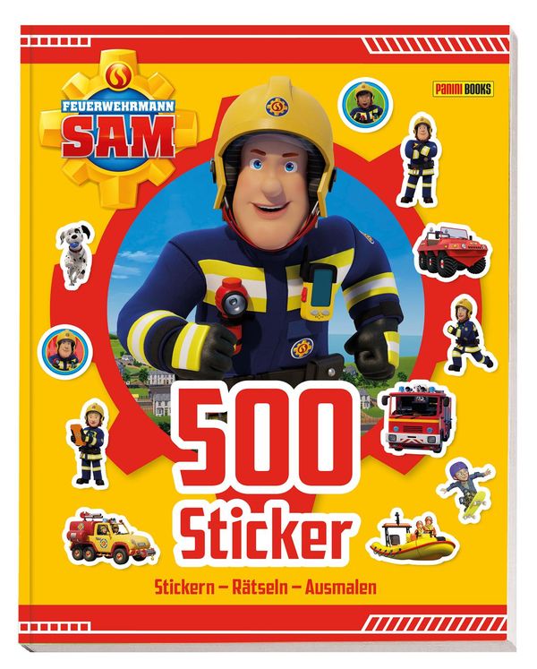 Feuerwehrmann Sam: 500 Sticker - Stickern - Rätseln - Ausmalen (Buch)