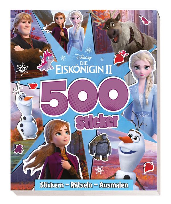 Disney Die Eiskönigin 2: 500 Sticker - Stickern - Rätseln - Ausmale...