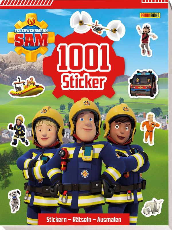 Feuerwehrmann Sam: 1001 Sticker: Stickern - Rätseln - Ausmalen (Buch)