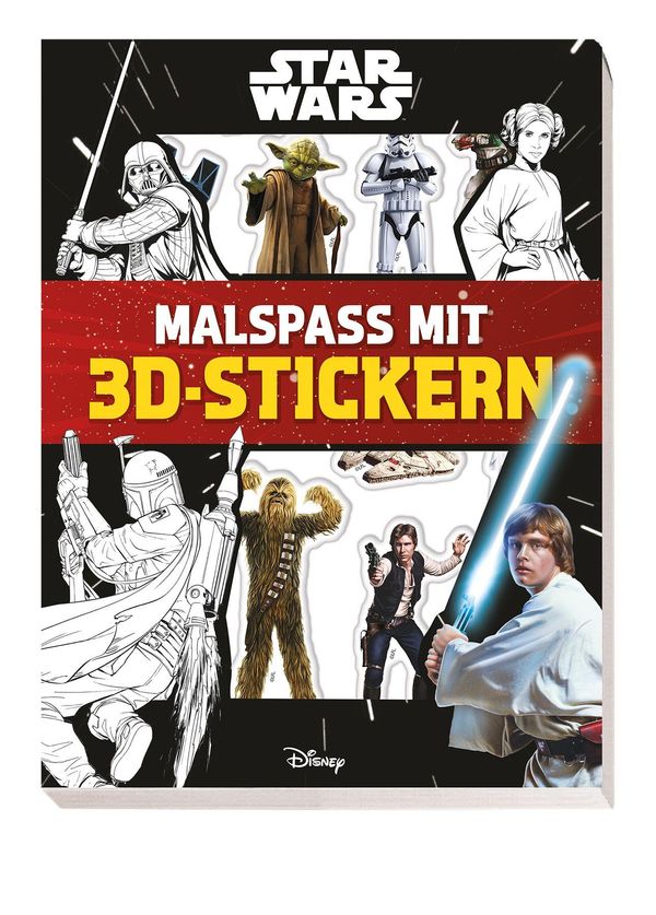 Star Wars: Malspaß mit 3D-Stickern - Panini (Buch)