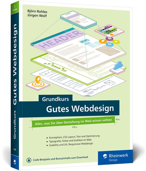 Grundkurs Gutes Webdesign - Björn Rohles (Buch)