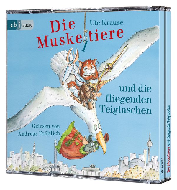 Ute Krause: Die Muskeltiere und die Fliegenden Teigtaschen (3 CDs)