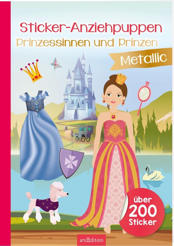 Sticker-Anziehpuppen Metallic - Prinzessinnen und Prinzen (Buch)