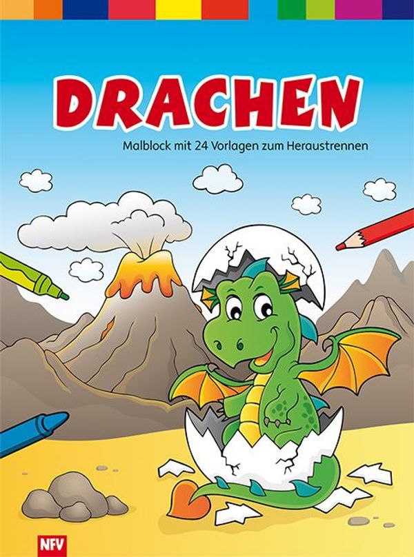 Drachen - Malblock mit 24 Vorlagen zum Heraustrennen (Buch)