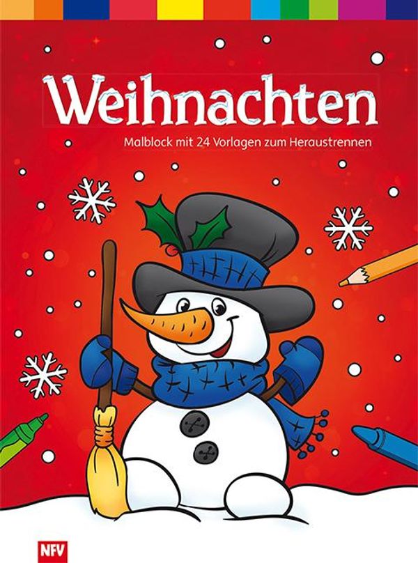 Weihnachten - Malblock mit 24 Vorlagen zum Heraustrennen (Buch)