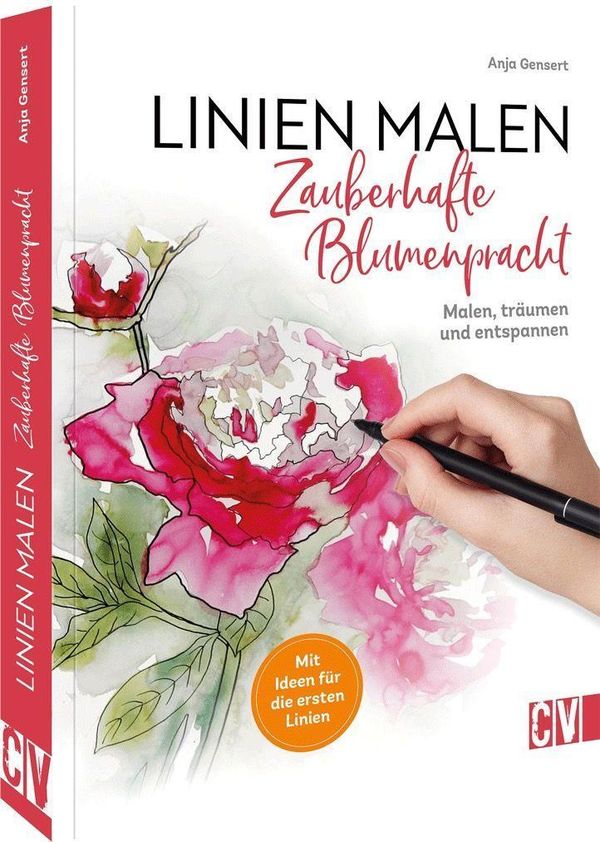 Linien malen - Zauberhafte Blumenpracht - Anja Gensert (Buch)