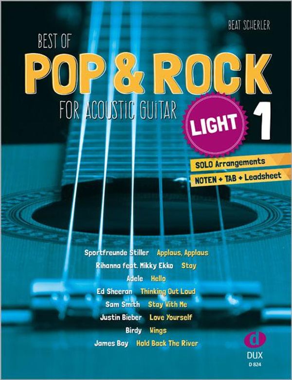 Beat Scherler: Best of Pop & Rock for Acoustic Guitar light... (Buch)