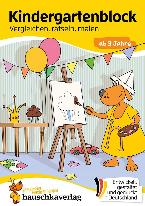 Kindergartenblock ab 3 Jahre - Vergleichen, rätseln und malen (Buch)