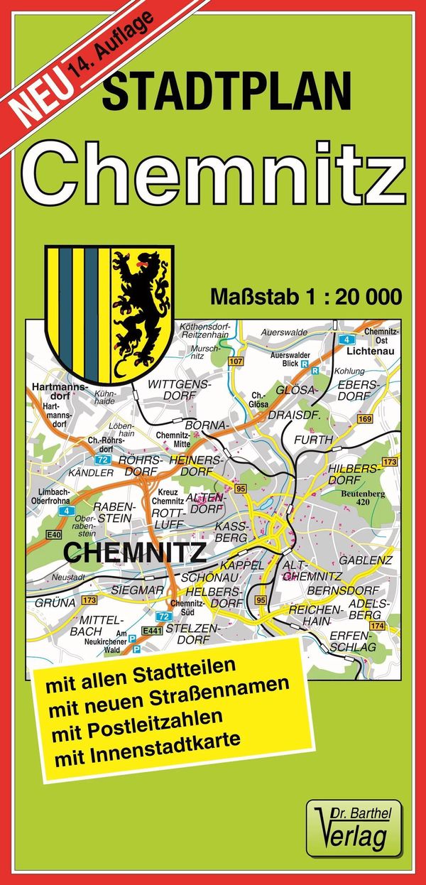 Chemnitz 1 : 20 000. Stadtplan (Diverse)