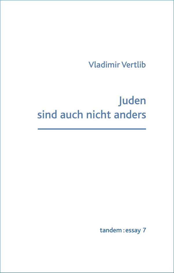 Juden sind auch nicht anders - Vladimir Vertlib (Buch)