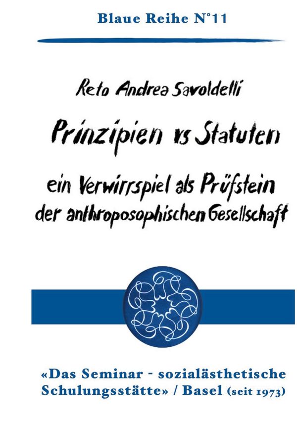 Prinzipien vs Statuten - Reto Andrea Savoldelli (Buch)
