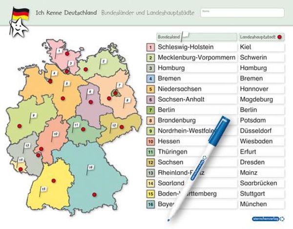 Ich kenne Deutschland - Bundesländer und Landeshauptstädte (Buch)