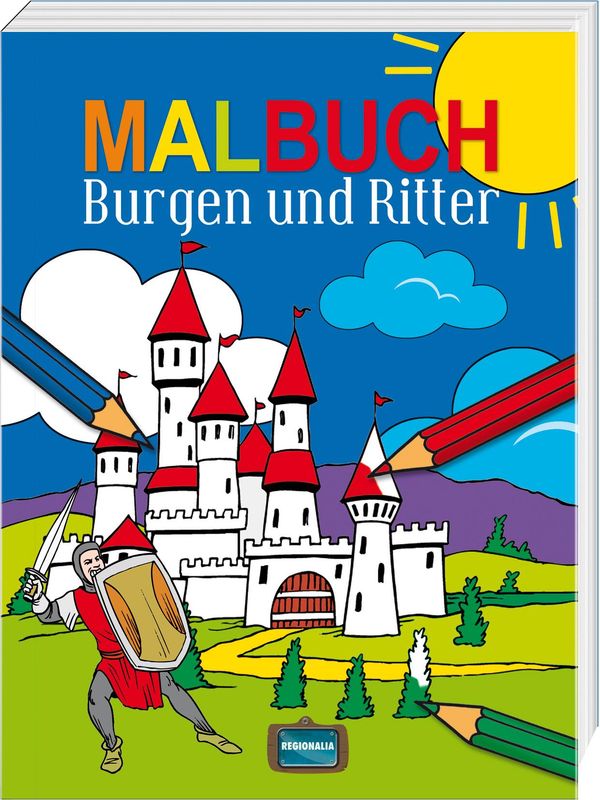 Malbuch Burgen und Ritter (Buch)