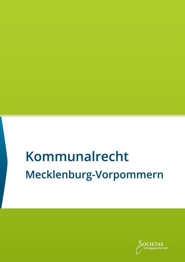 Kommunalrecht Mecklenburg-Vorpommern (Buch)