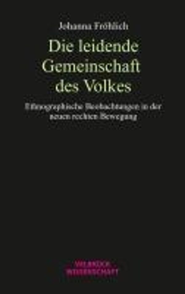 Die leidende Gemeinschaft des Volkes - Johanna K. Fröhlich (Buch)