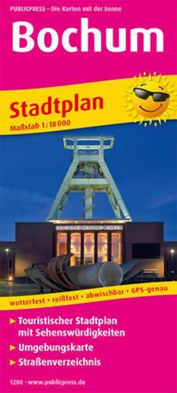 Bochum. Stadtplan 1:18 000