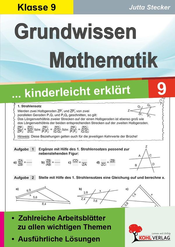 Grundwissen Mathematik / Klasse 9 - Jutta Stecker (Buch)