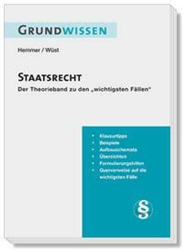 Grundwissen Staatsrecht - Karl-Edmund Hemmer (Buch)