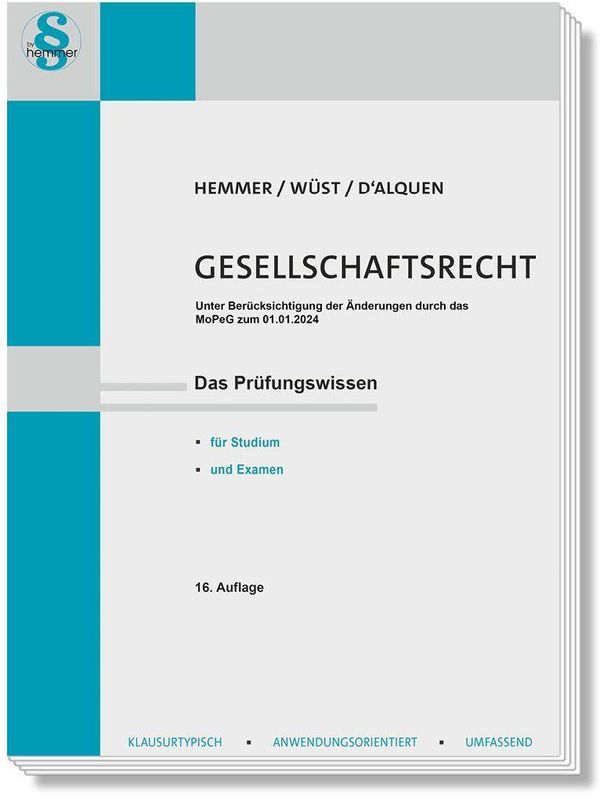 Gesellschaftsrecht - Karl-Edmund Hemmer (Buch)