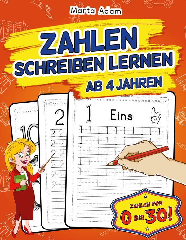 Zahlen Schreiben Lernen Ab 4 Jahren - Marta Adam (Buch)