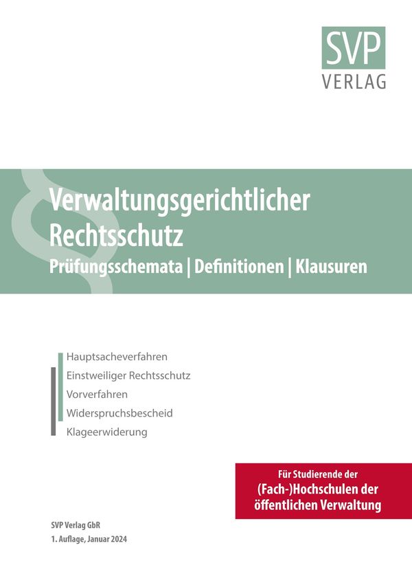 Verwaltungsgerichtlicher Rechtsschutz (Buch)