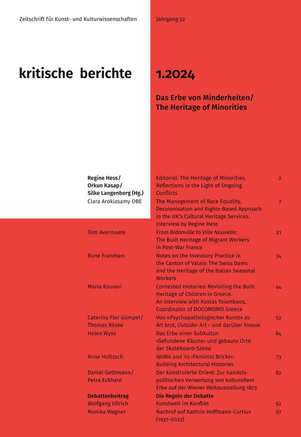 Kritische Berichte : Zeitschrift für Kunst- und Kulturwissenschafte...