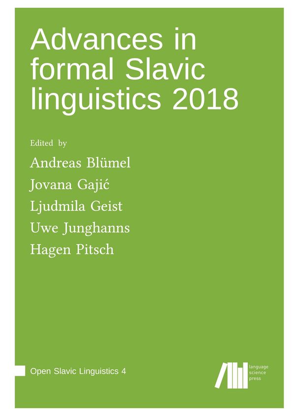 Advances in formal Slavic linguistics 2018 (Buch)