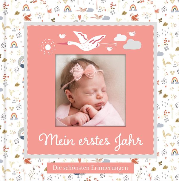 Babyalbum mit Fensterausschnitt für das 1. Lebensjahr zum Eintragen...