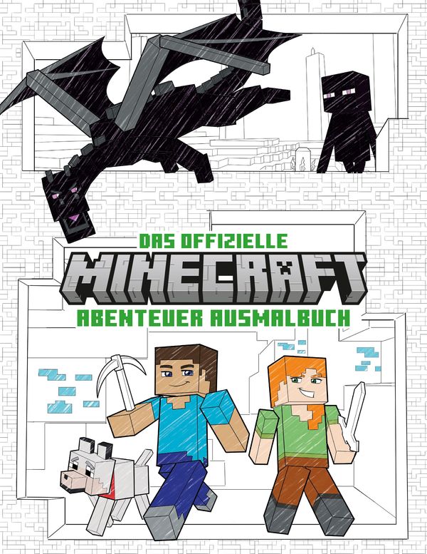 Das offizielle Minecraft-Abenteuer-Ausmalbuch (Buch)