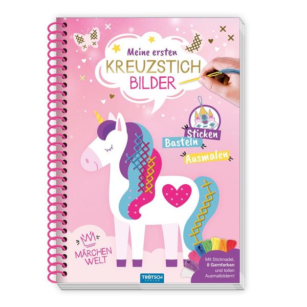 Trötsch Bastelbuch Beschäftigungsbuch Meine ersten Kreuzstichbilder...