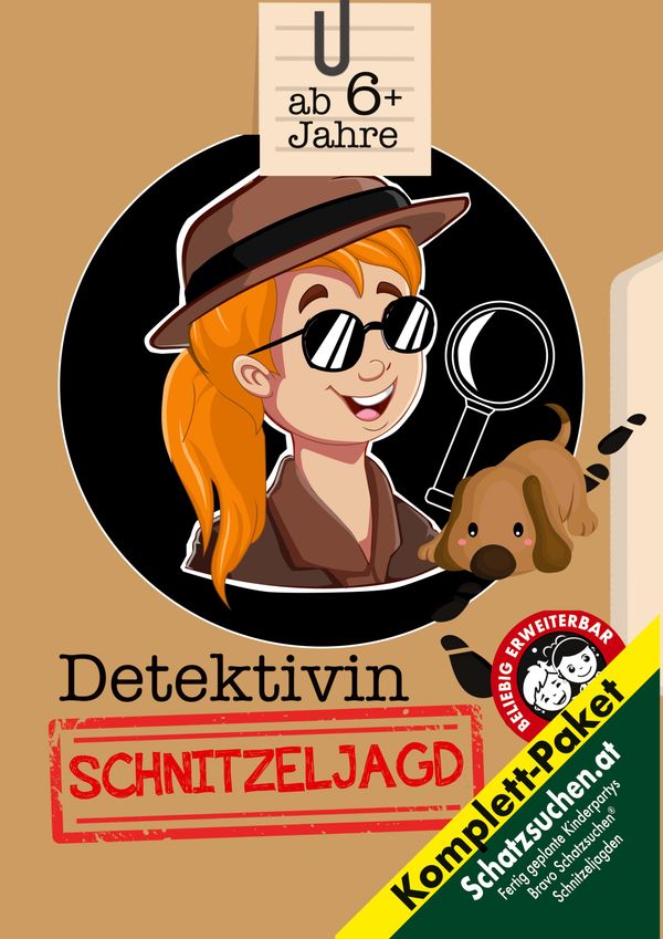 Detektivinnen Schnitzeljagd Kindergeburtstag für Mädchen ab 6 Jahre...