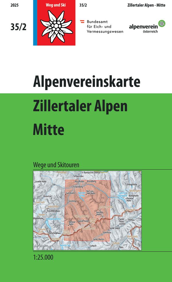 Alpenvereinskarte 1:25000 - Österreichischer Alpenverein (Buch)
