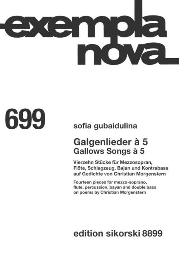 Sofia Gubaidulina: Galgenlieder ŕ 5 (Buch)